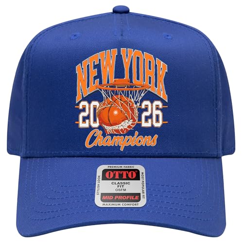 New York Basketball 2026 Champions Hat (Bite) (US Alpha One Size Royal)