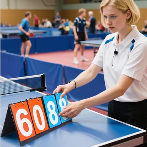 Tableau de score de volleyball avec flipper multifonction à quatre chiffres résistant - 2