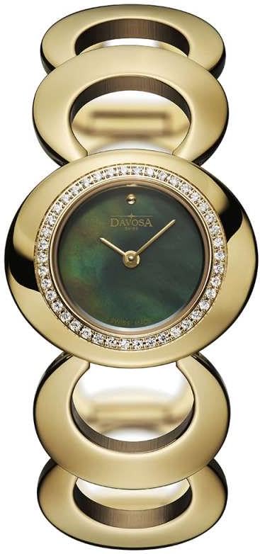 Montre bracelet Davosa Vintage 60s pour femme avec boîtier en acier robuste