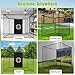 Golf Cage Net 10x10x10ft, Large Coverage Hanging Golf Hitting Cage with Straps & Carabiners (No Poles Included), Portable for Backyard, Garage, Indoor & Outdoor Use