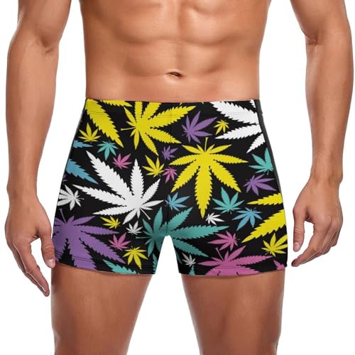 Maillot de bain homme feuille d'érable empêchant les irritations pour nager avec confort
