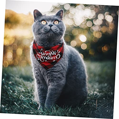 Ipetboom 2 Peças Babador De Natal Cachorrinho Bandana De Natal Cachorro Triângulo Cachecol Feriado B