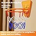 Portable Over Door Basketball Hoop Adjustable Height for Home Dorms Offices No Drill Foldable Indoor Practice Foldable Indoor Training Basketball Rings for Children