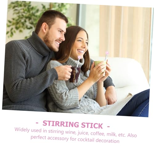 Tige de mélange de cocktail et agitateur de vin en verre réutilisable pour boisson chaude froide - 6
