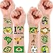 96 PCS Brazil Brazilian Pre-Cut Temporary Tattoos Themed Birthday Party Supplies Favors Decorations Décor Soccer Carnival Tattoo Stickers Gifts For Boys Girls Class School Prizes Carnival Cartoon