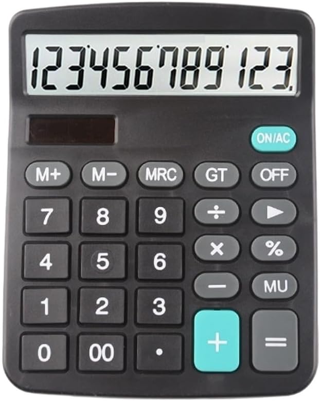 HBJWOV 12 Digit Calculator Solar Calculator Office Financial Calculator