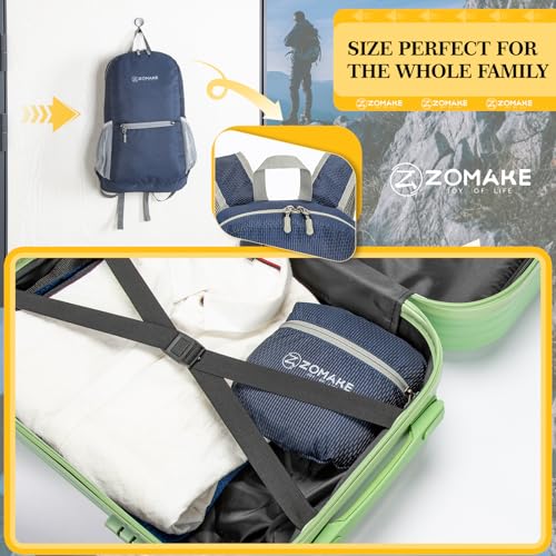 Image of ZOMAKE Ultra Lightweight Hiking Backpack 20L, Packable Small Backpacks Water Resistant Daypack for Women Men(Royal Blue)