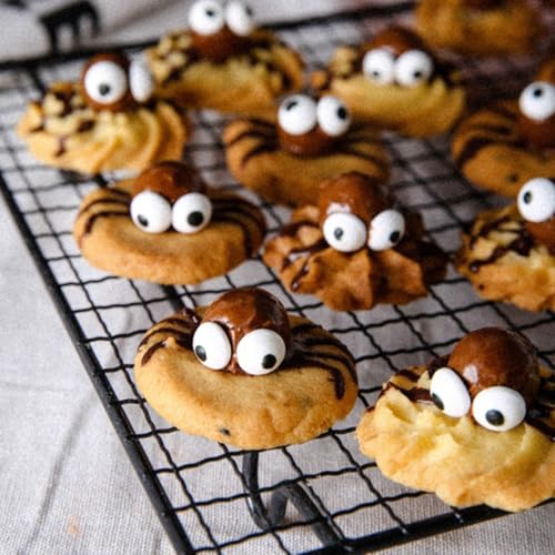Edible Eyes, Candy Eyeballs, Candy Eyes for Cake Decorating Edible, Eye Cake Cupcake Toppers Cookie Decorations, Halloween Eyeball for Cookie Baking Ice Cream Cupcake Toppings - Image 7