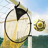 PodiuMax Top Bins Soccer Target Goal, Easy to Attach and Detach to The Goal, Set of 2, for Shooting Accuracy Training (33'' Yellow)