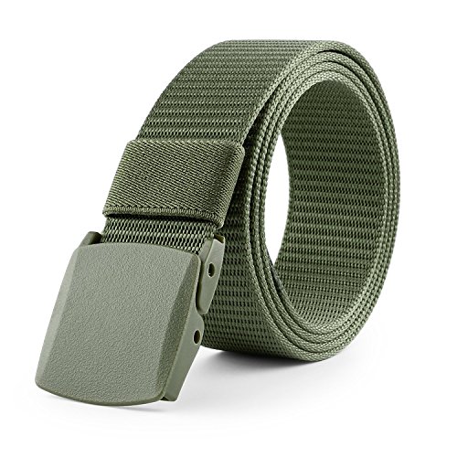 Image of JASGOOD Nylon Canvas Breathable Military Tactical Men Waist Belt With Plastic Buckle