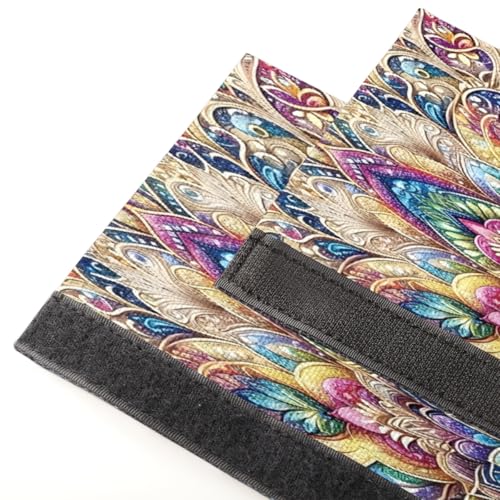 Image of Refrigerator Door Handle Covers Set of 2 Flower Mandala Bohemia Washable Fridge Dishwasher Mocrowave Oven Stove Decor Protector Handle Cover Keep Kitchen Appliance Clean from Food Stains Decorate