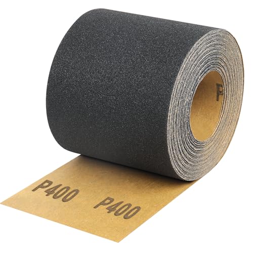 Papier abrasif grain 400 rouleau de ponçage pour carrosserie automobile et bois