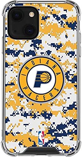 Skinit Clear Phone Case Compatible with iPhone 13 - Officially Licensed NBA Indiana Pacers Digi Camo Design