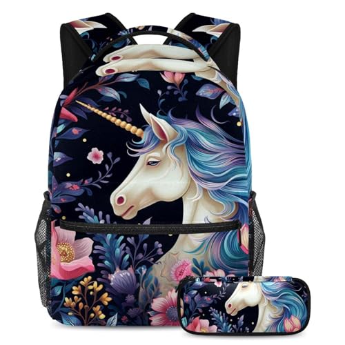 Trousse et sac à dos enfant motif licorne, le cadeau de rentrée idéal