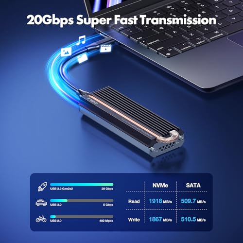 Carcasa Externa ineo para SSD M.2 NVMe con Enfriamiento miniatura 2