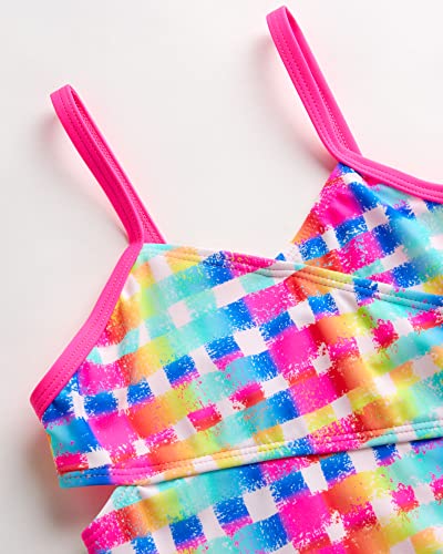 Image of Limited Too Girls' Bathing Suit Set - UPF 50+ Monokini or Taknini and Quick Dry Shorts - Swimwear Set for Girls (7-16)
