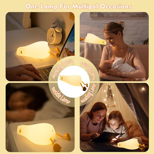 Lámpara de Noche LED Diseño Pato de Silicona Recargable miniatura 6