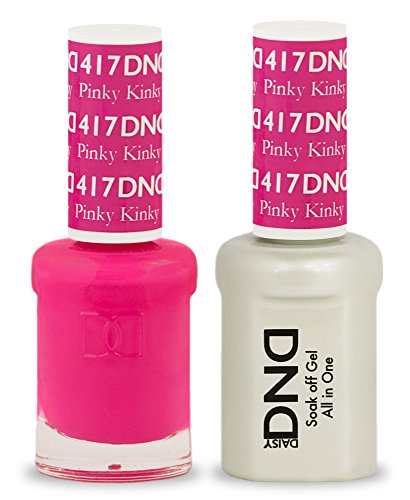 DND Soak Off Gel Polish Dual Matching Color Set 417, Pinky Kinky