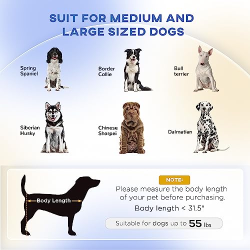 pawhut 3834 dog sofa for medium large dogs dog couch with removable cushion washable cover anti-slip feet for dogs up to 55 lbs gray