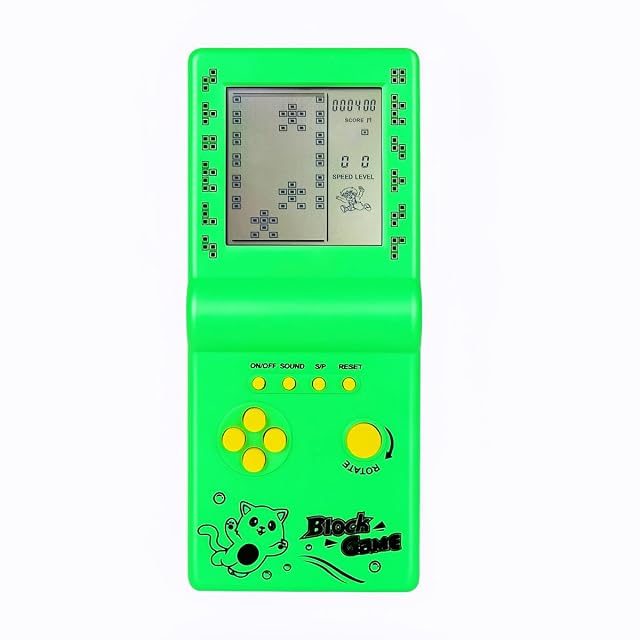 TAQY Retro Consola de Juegos de Bloque Múltiples Juegos Nivel/Velocidad Ajustable Consola portátil Juego…