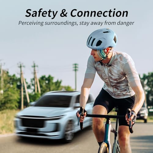 Image of CXK Bone Conduction Earbuds, Open Ear Headphones Bluetooth 6.0, Wireless Headphones 8H Playtime, IPX6 Waterproof Sport Headphones for Sports, Peach