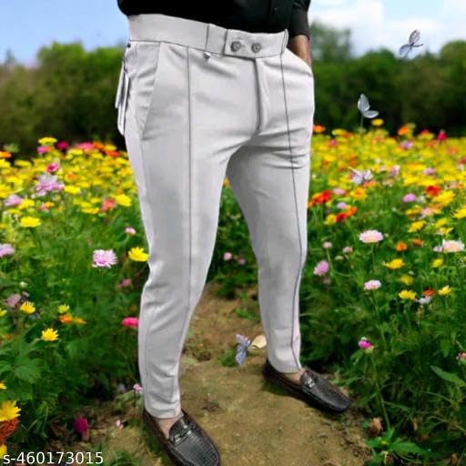 Image of Men's Lightweight Solid Trouser with Soft Fabric