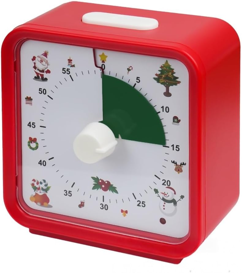 Flood Force磁気式ビジュアルカウントダウンタイマー (クリスマスの配色)