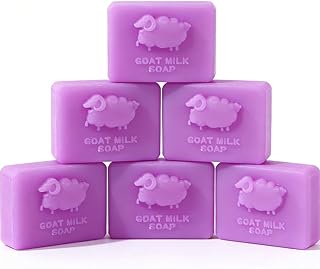 Barra de jabón de leche de cabra de lavanda, ...