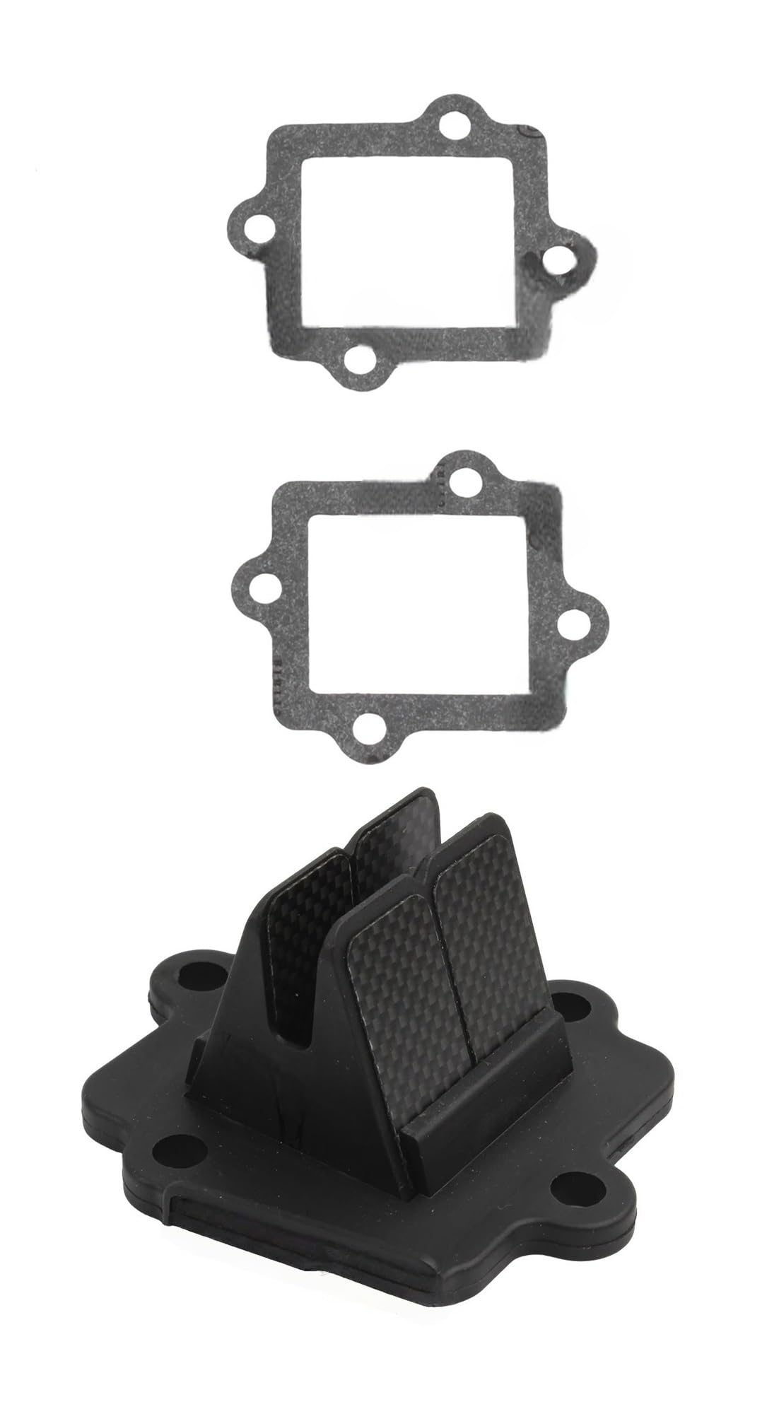 Gayclg V352a Kit Reed Valve Intake Valve Plate Motorcycle Reed Valve, Suitable Fit For Yam&Aha Jog50 Cy50 Seat Carburetor Intake(V352a Kit)