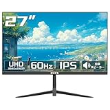 OYCS 27インチ 4K UHD モニター 3840×2160 IPSパネル 60Hz 1ms応答速度 HDR対応 広色域 sRGB136％ディスプレイ FreeSync Adaptive Sync G-Sync VESAマウント HDMI2.0*1 DP1.4*1 内蔵スピーカー 低ブルーライトVESA75×75mm PCモニター ディスプレイ OYCS OY-27Z4k60