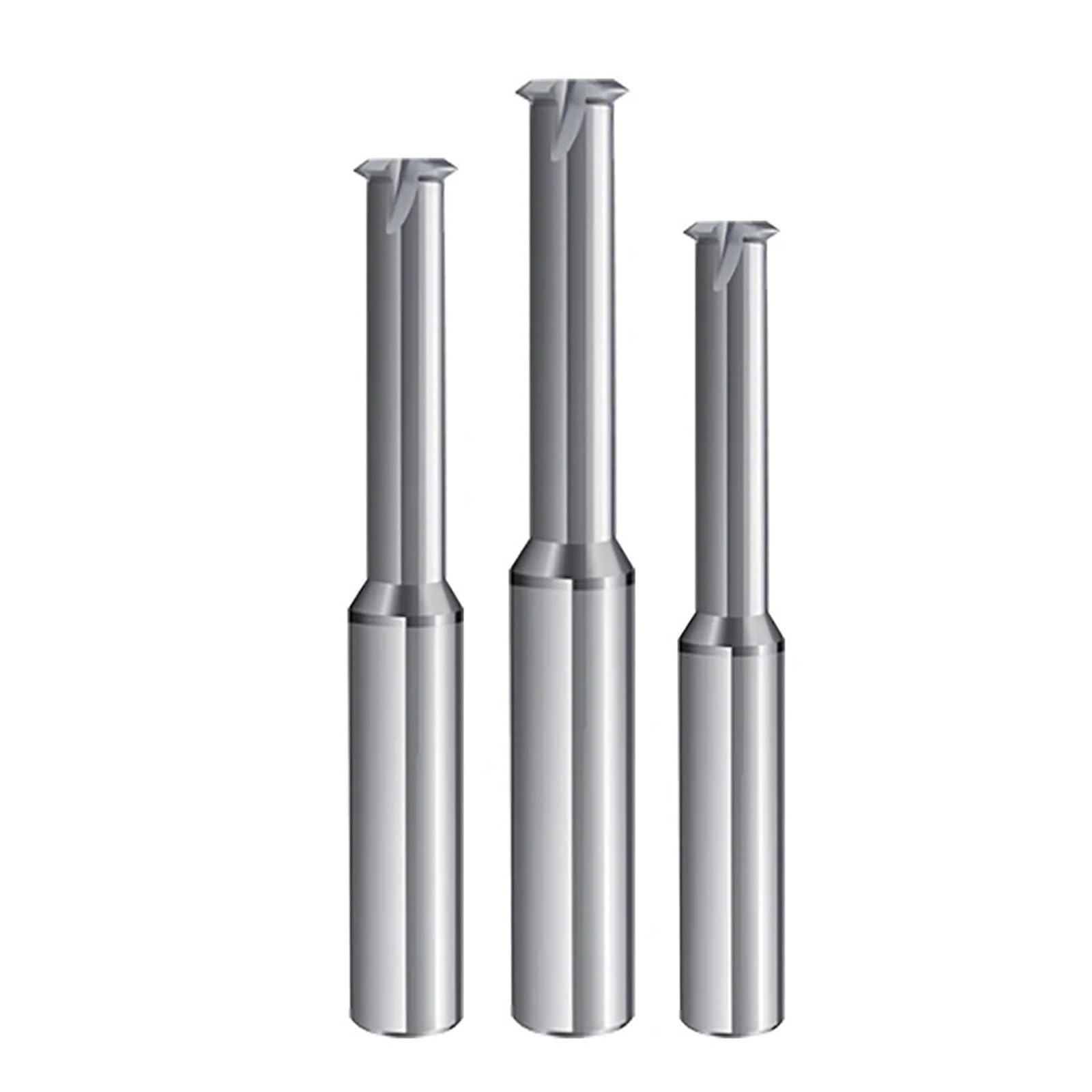 Ckqshenkouyickq M18-2.5-D14-90L 65° Single/3-Teeth Tungsten Carbide Full-Thread Milling Cutter, M3-M8, Cnc Machining Center, High Precision, Stainless Steel(M18-2.5-D14-90L)
