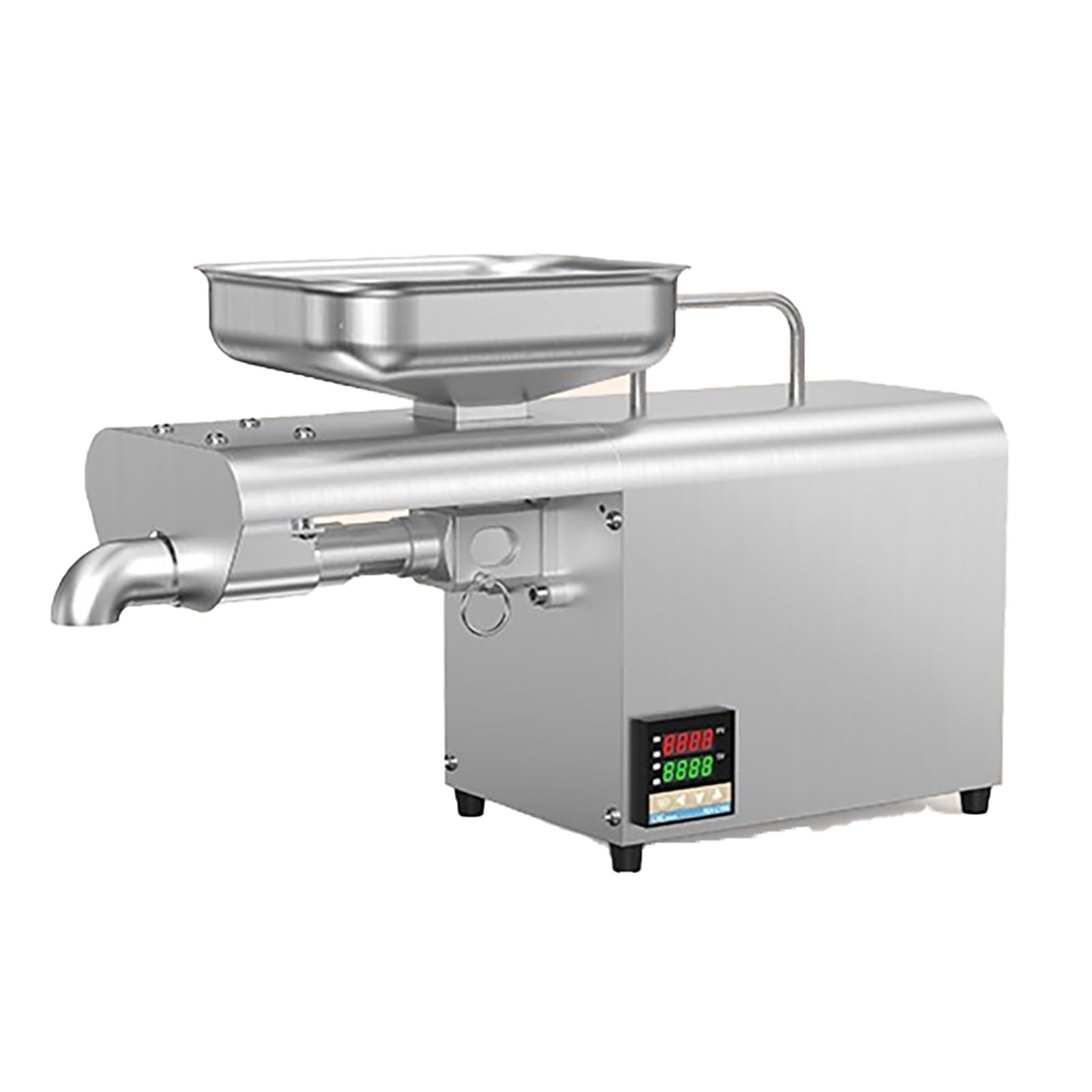 MYUYEE Electric Oil Press,Home Oil Machine Automatic Nut Seeds Peanut Oil Expeller,1250W Hot/Cold Double Pressing Commercial Extractor