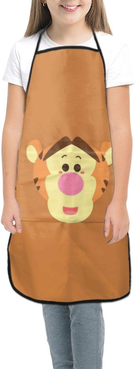 Amazon Co Jp ティガーの壁紙2 キッズエプロン 子供用 おしゃれ かわいい シンプル エプロン ポケット付き ホコリが付くにくい 撥水 男女兼用 Home Kitchen