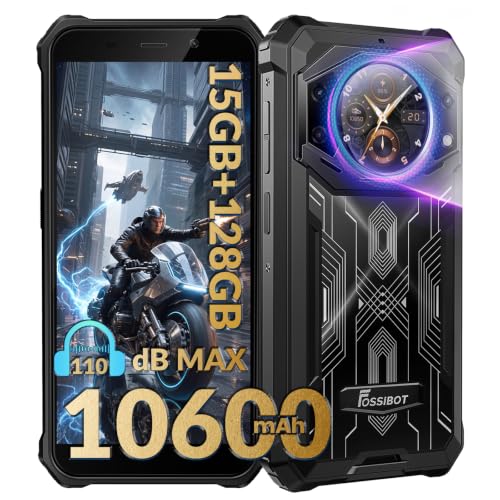 Image of FOSSIBOT F101 Pro Rugged Phone Unlocked, 10600mAh Battery Phone (Black, 5.45)