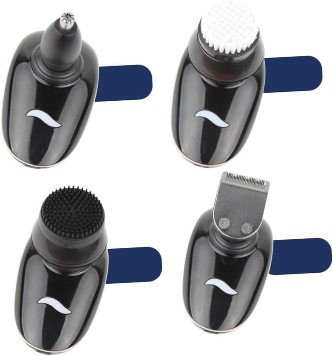Outanaya Rechargeable Washable Razor for Men Electric Shaver Beard Trimmer Nose Hair Clipper Rotary Shaving Machine for Wet Dry Use USB Charging