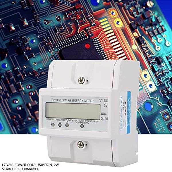 LCD digital elmätare 4P 3-fas energimätare 220V 380V 20A-80A KWh-mätare, kraftdistributions- och styrutrustning