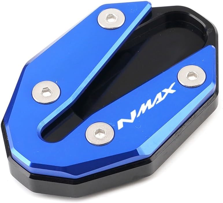 Motorcycle Foot Plate Pad for Y&AMAHA NMAX125 NMAX155 NMAX 125 155 2020 2021 Motorbike Kicksdand Extension Foot Side Stand Enlarger Pad Blue Black Red