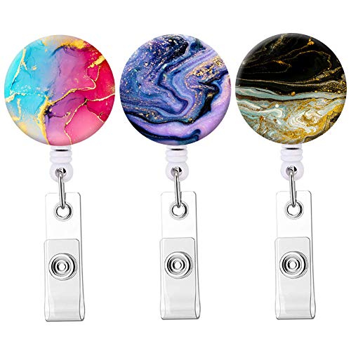 Ausziehbarer Ausweishalter mit Krokodilklemme, niedlicher Ausweishalter für Krankenschwestern, 3 Stück Cover