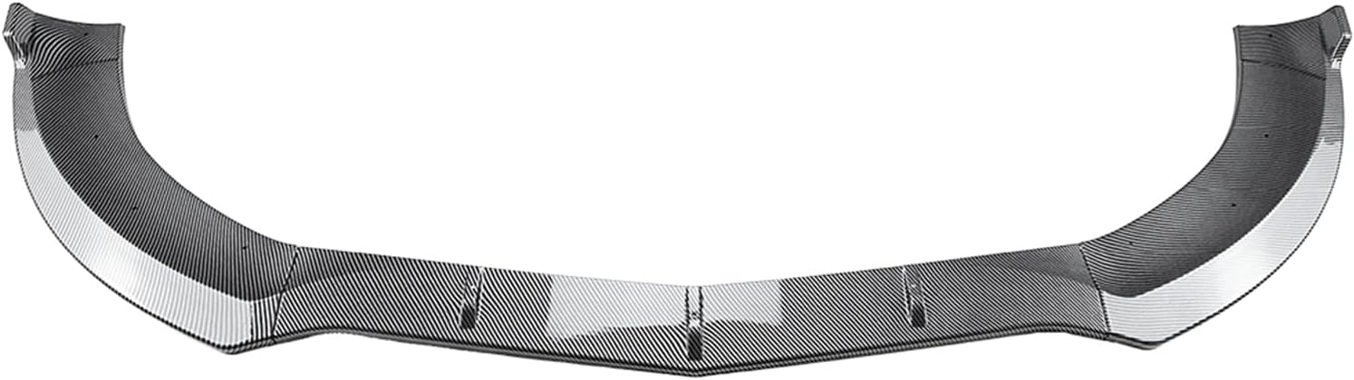 Front Bumper Spoiler Lip for Benz CLS C218 X218 CLS550 2014-2017 Gloss Black Carbon Fiber Look