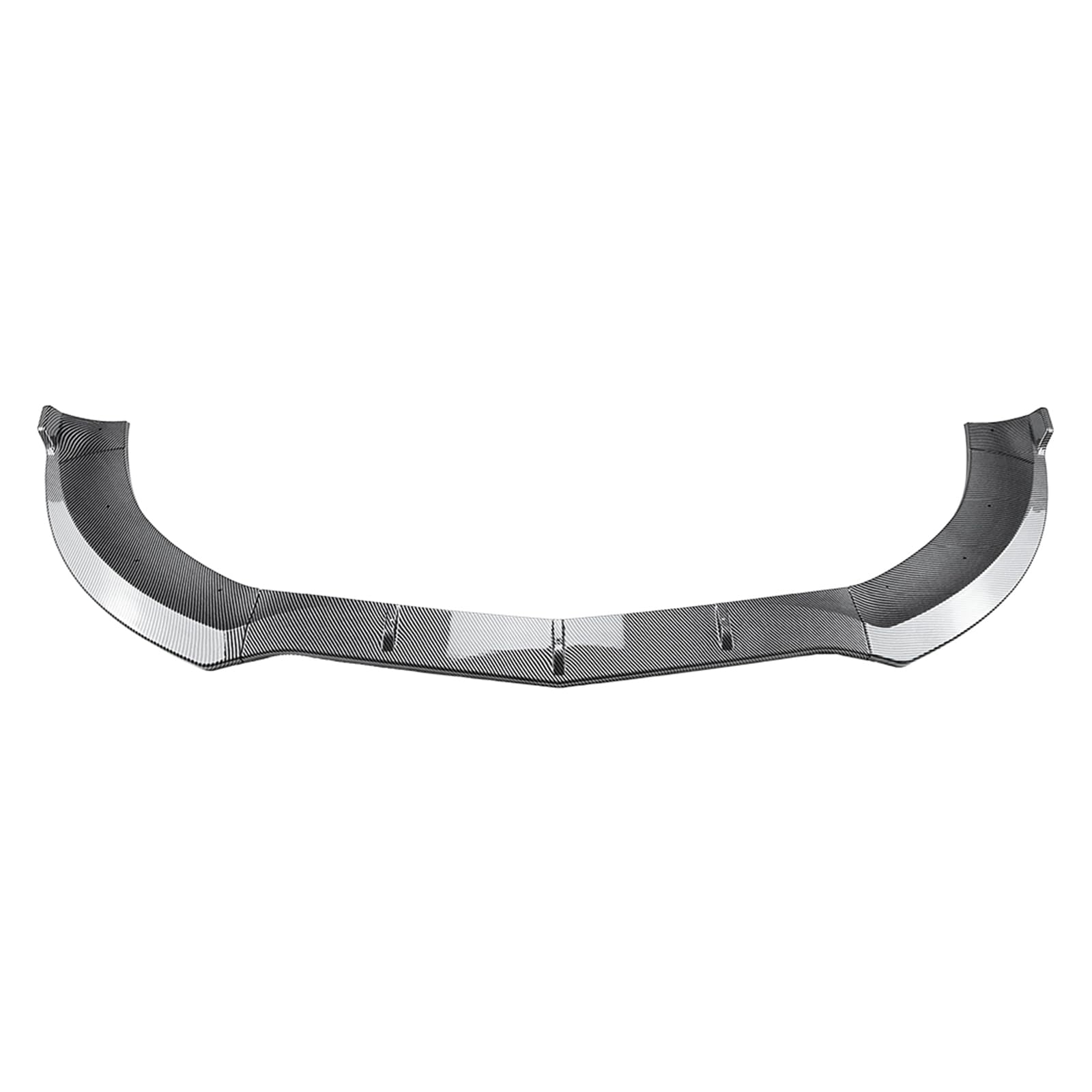 Front Bumper Spoiler Lip for Benz CLS C218 X218 CLS550 2014-2017 Gloss Black Carbon Fiber Look