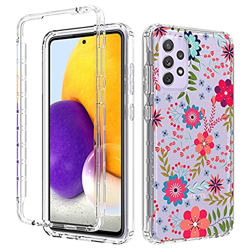 Coque Samsung A72 5G Fleurs Transparent Floral pour le Style au Quotidien