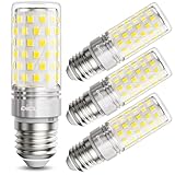 DiCUNO Bombilla LED E27 Maíz 10W, Equivalente halógena 130W, 1400lm, Luz frío 6000K, No regulable, 230V, Casquillo E27 estándar, Ahorro de energía, Pack de 4