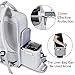 CADeN Kamerarucksack Wasserabweisend Diebstahlsicher 15.6 '' Laptopfach Fotorucksack & Reise Kameratasche mit USB für DSLR Canon Nikon Sony Spiegelreflex (Hellgrau)