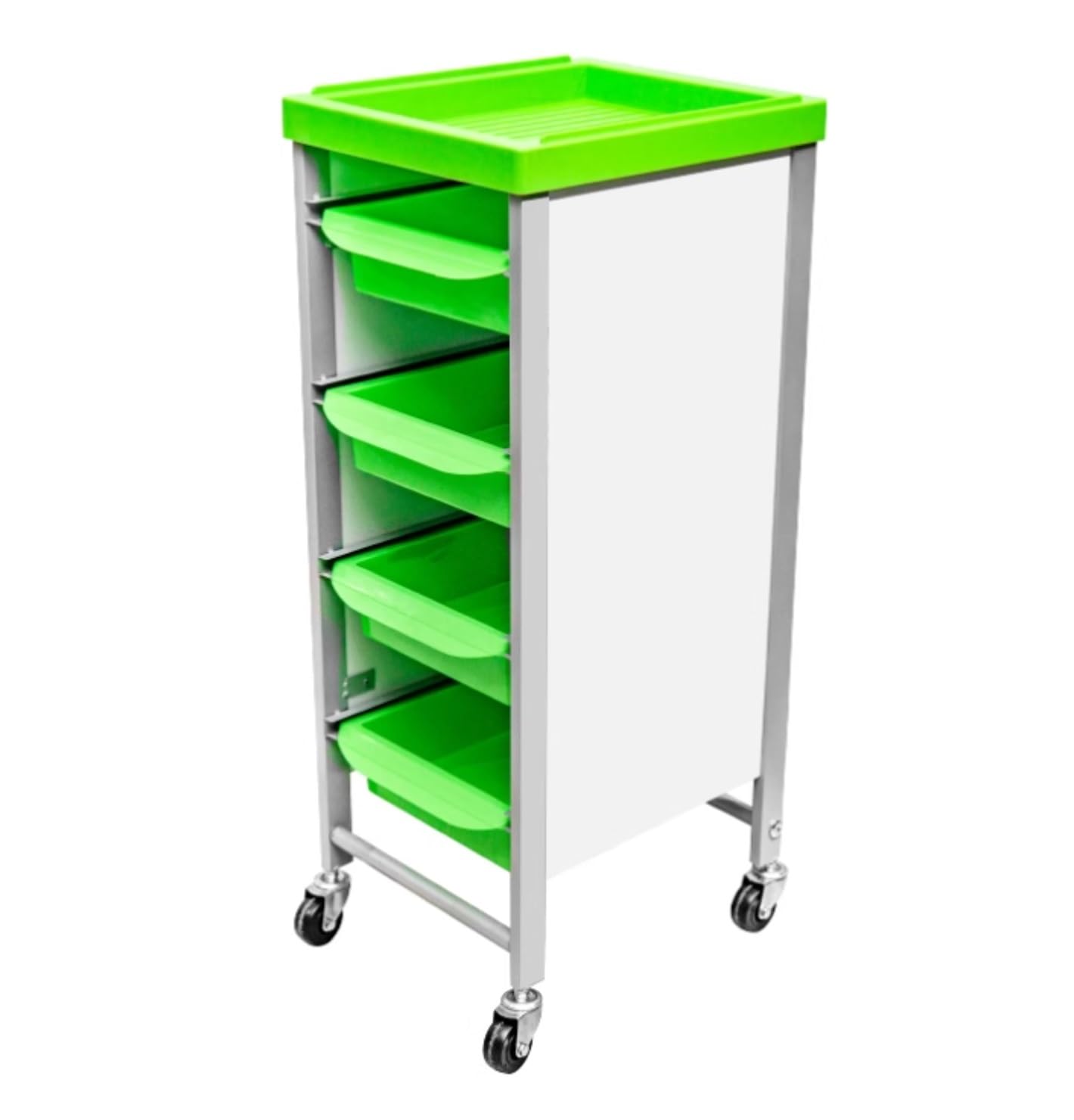 Salon With Wheels 4 Drawers For Hair Stylist Beauty Equipment Retro Barber Shop For Shops(Grün)