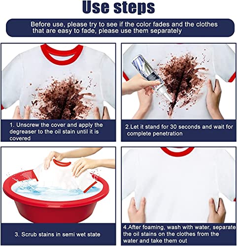 Clothes Oil Stains Remover, Nml Stain Remover, Garment Stubborn Stain Cleaner, Stain Remover For Clothes, Emergency Stain Rescue Stain Remover, Strong Fabric Stain Remover For Home Use (1 Pcs) #TOP5