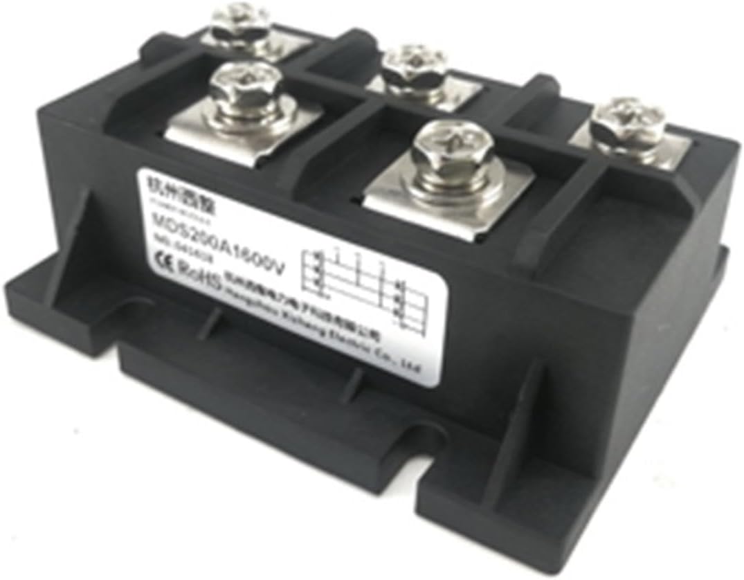 MDS Series Three-Phase Bridge Modules MDS500A 500A 1600V 3-Phase Diode Rectifier Radiator Copper Base(Module with radiator)