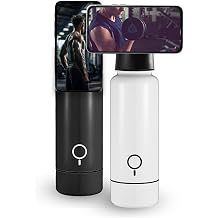 Magnetic Water Bottle With Phone Holder,Stainless Steel Insulated Flask With Magnetic Phone, Storage, for Car, Fitness, Travel, Leakproof, Strong Magnet, Tumbler, White Black