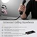 Retro Phone Handset, Cell Phone Receiver with Microphone & Speaker, Type-C Retro Telephone Wired Handsets Style Landline Handle Receiver for Cell Mobile Video Conferences, Calls, Meetings (Black)
