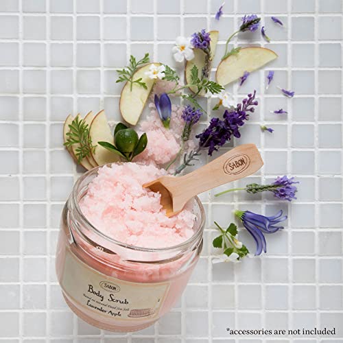 Sabon Body Scrub — Lavender Apple | Exfoliating Dead Sea Salt Body Scrub | Lavender, Apple | For All Skin Types | 11.3 Oz #TOP3