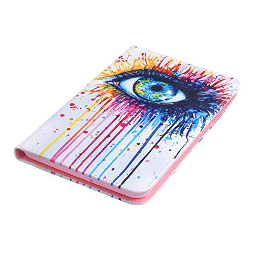 Uucovers Case For Samsung Galaxy Tab E 8.0 Inch Sm-T377/T375/ T377 A//V/P/ T378 Tablet 2016, Slim Pu Leather Folio Stand Tpu Back Shockproof Cover With Card Slots Pocket Wallet Pencil, Mysterious Eyes #TOP6
